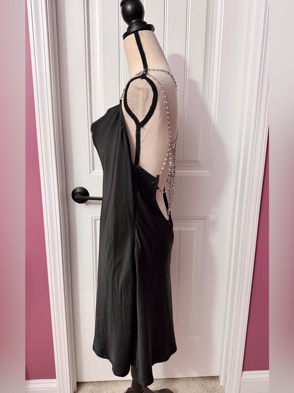 Widow Dolls Kill Saltburn Rhinestone Spiderweb Dress Size XXL - Picture 4 of 8